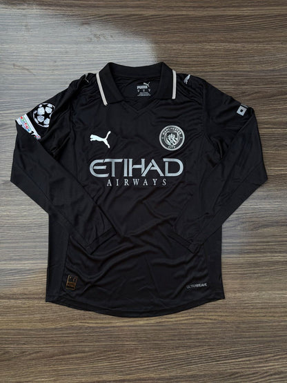 Man City Black Fulll Sleeves